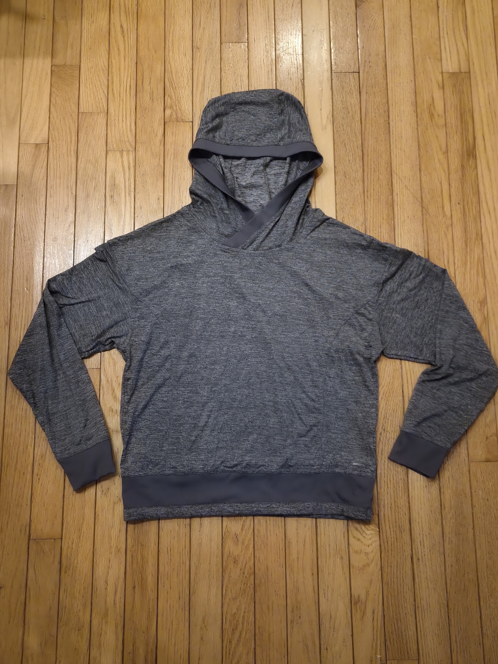 ​Mondetta Performance Luxury Grey Heather Space Dye Crossover Hoodie S